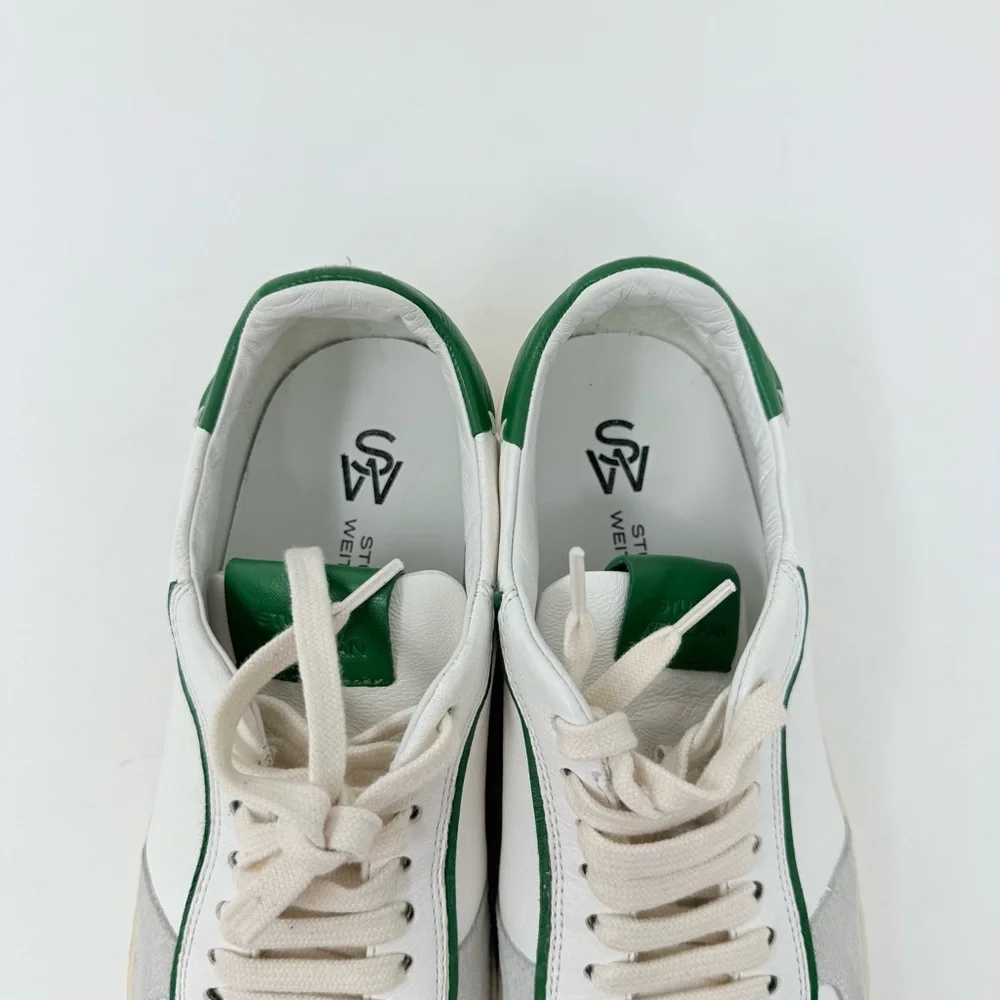 New Stuart Weitzman Derby Low Top Sneakers Sz US 9